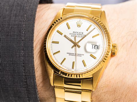 rolex 1601 yellow gold|rolex datejust reference 1601.